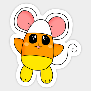 Candy Corn Mouse Sticker